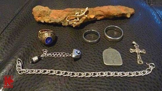 Four Rings And A Silver Bracelet