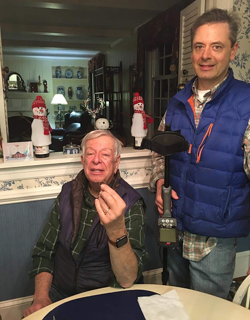 Glenn and his dad with the missing ring.