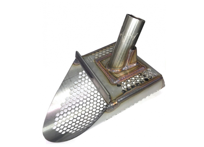 Gold Digger T-Rex 9.5" Stainless Steel Sand Scoop with Honeycomb Holes