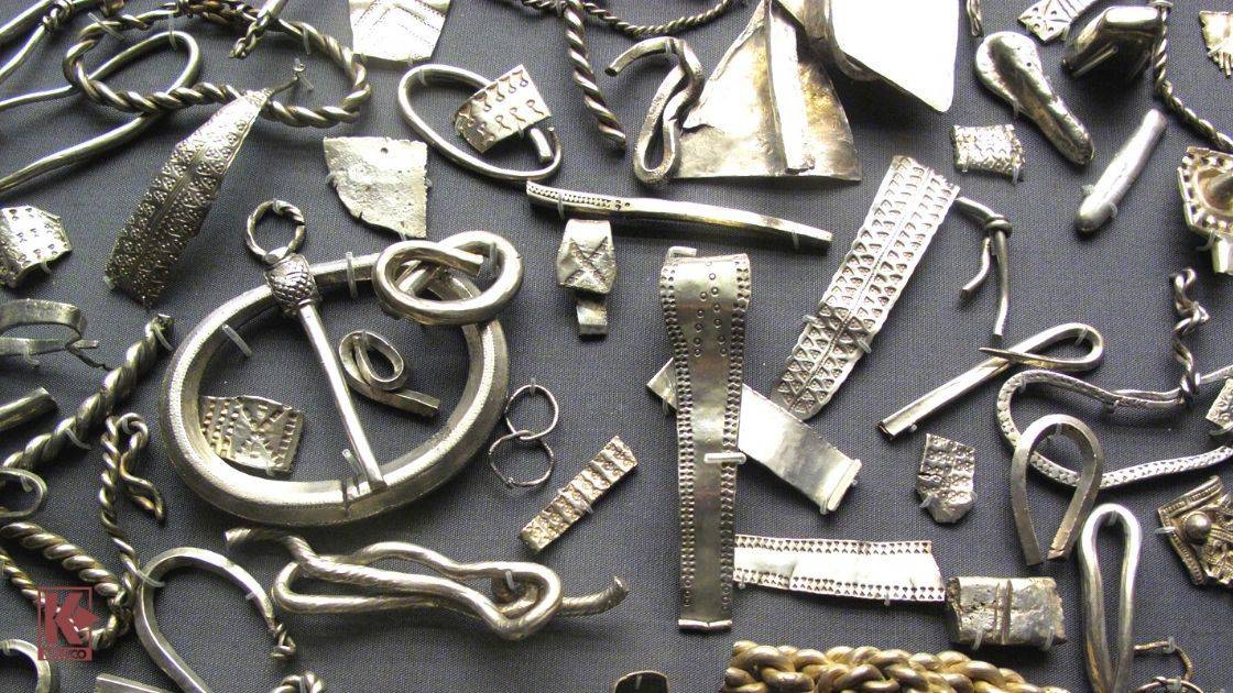 Part of the Cuerdale silver hoard buried about 905AD in Lancashire England.